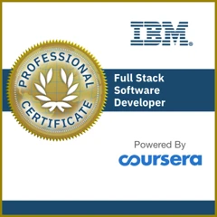 IBM Full Stack Software Developer Professional Certificate (V5) badge