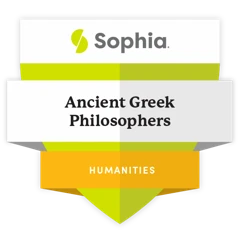 Ancient Greek Philosophers (PHIL1001) badge