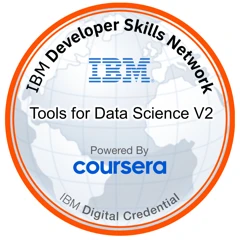 Tools for Data Science V2 badge