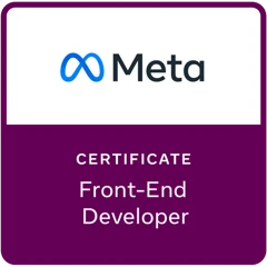 Meta Front-End Developer Professional Certificate(v.1) badge