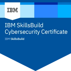 IBM SkillsBuild Cybersecurity Certificate badge